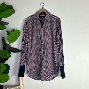Thomas‎ Pink Luxury Classic Fit Men’s Button Down Long Sleeve Casual Dress Shirt